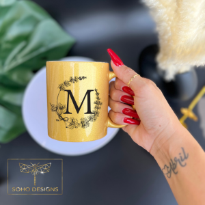 Gold Glitter Mug