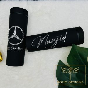 Skinny Tumbler With Bling Bling Name & Custom Design