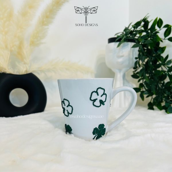 Rhinestones clover mug - Image 2