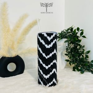 Zig zag Rhinestones Tumbler
