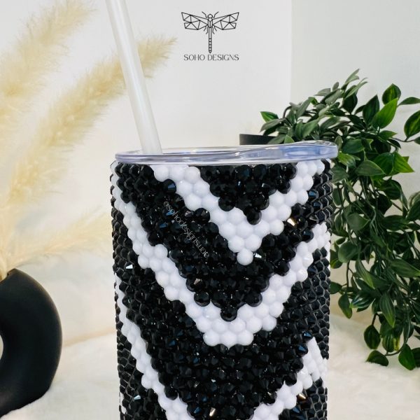 Zig zag Rhinestones Tumbler - Image 3