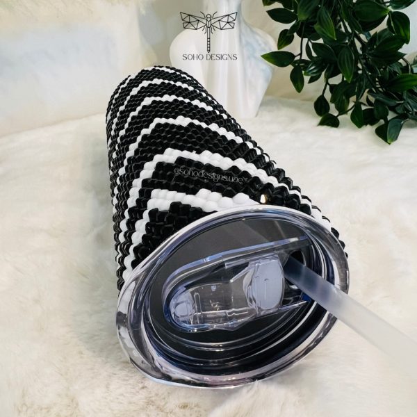 Zig zag Rhinestones Tumbler - Image 2
